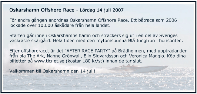 Oskarshamn Offshore Race